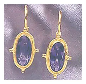 14k Whitehall Iolite Earrings