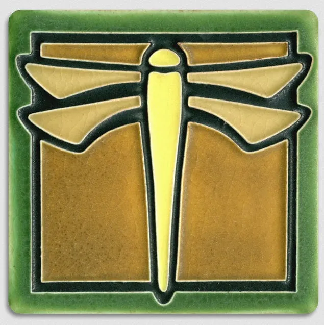 4x4 Dragonfly Art Tile