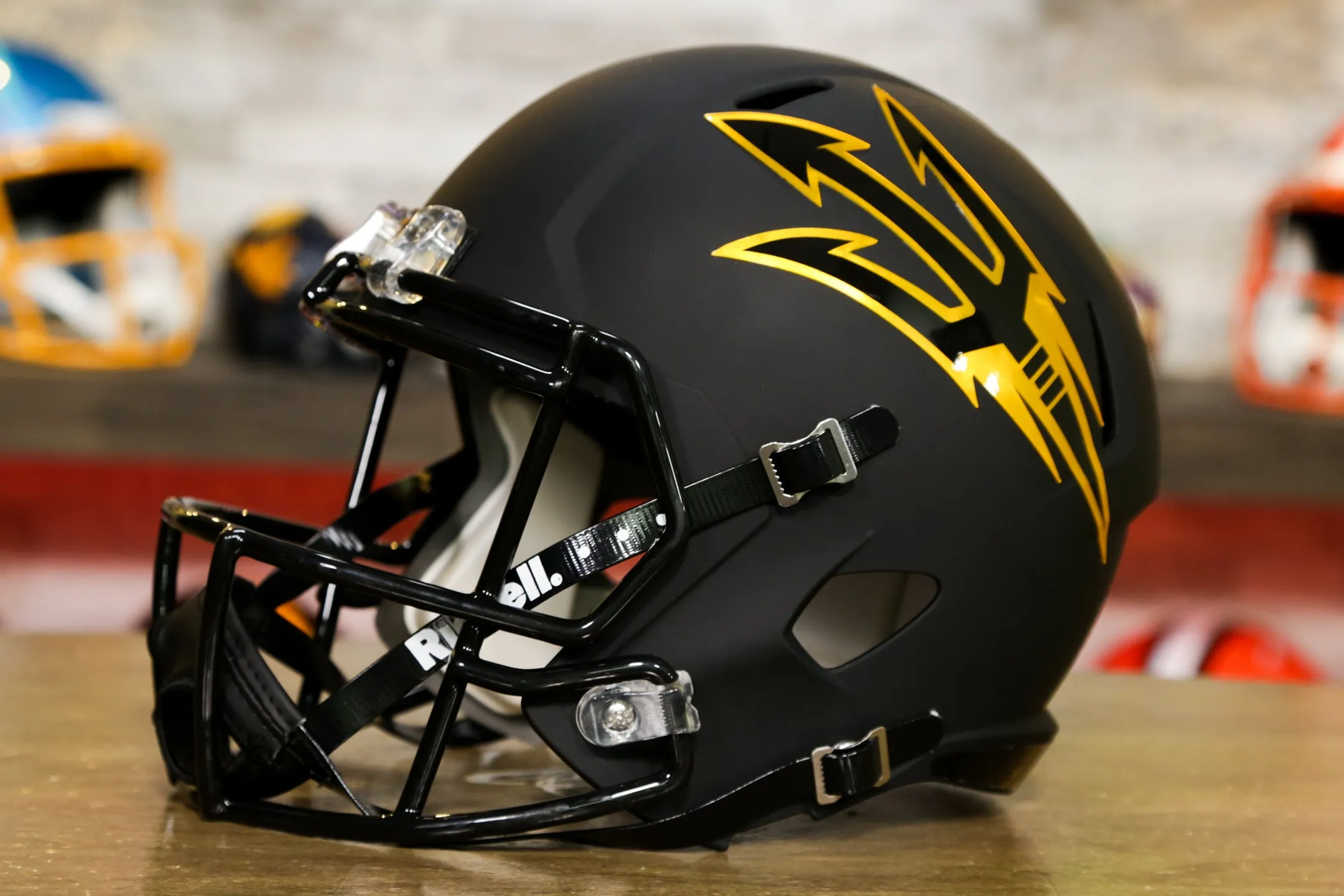 Arizona State Sun Devils Riddell Speed Replica Helmet - Matte Black