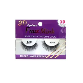 BE U | 3D Faux Mink Eyelashes 3D04