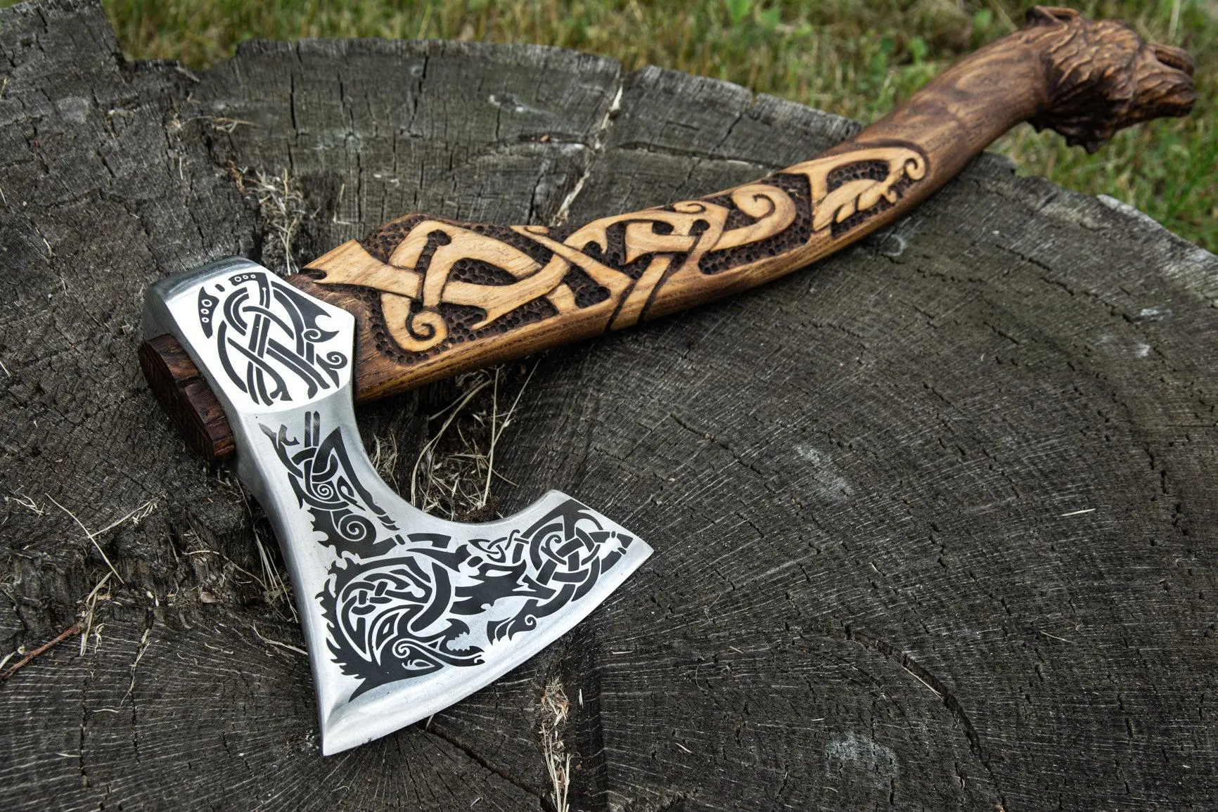 Hand-Forged Axe Ulfhednar