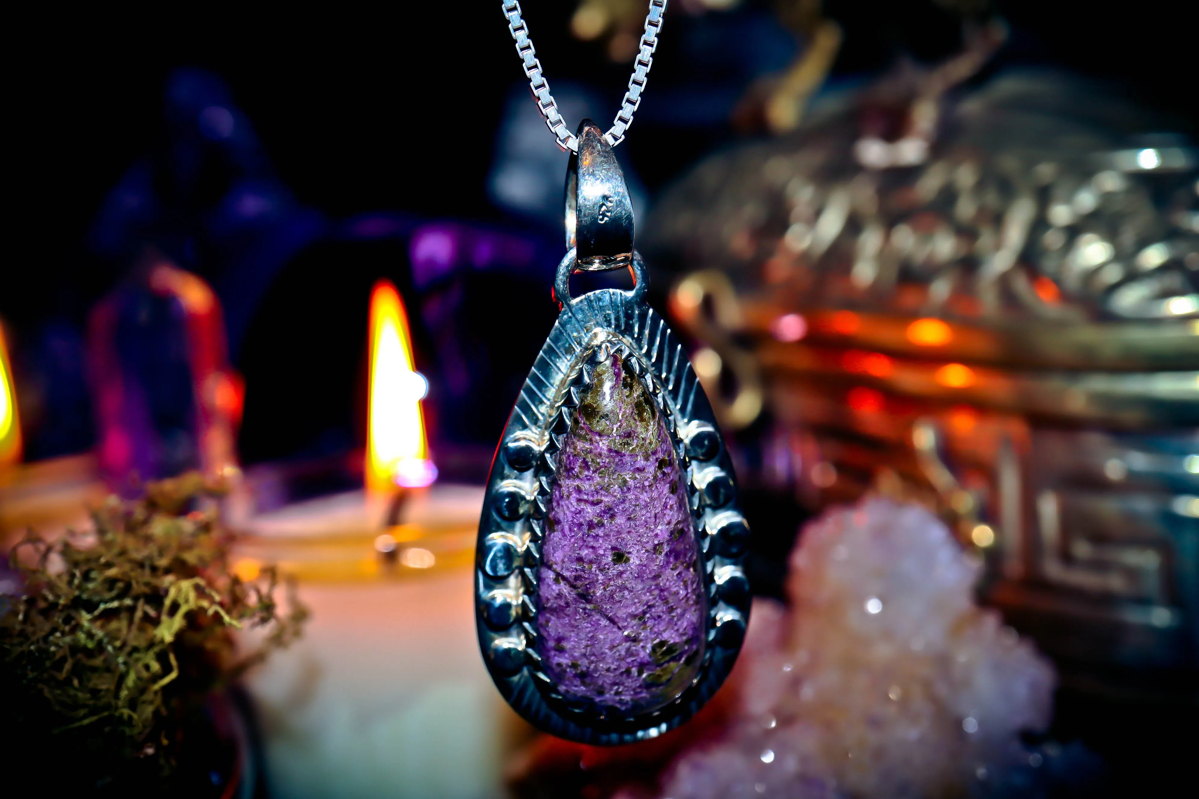 HEKATE Goddess Djinnya Elite Wealth Elorian 3rd Eye Psychic Amulet of Ancient Power! ***Granted Wishes*** Conjure Raw Energy, Sacred Blessings, Good Luck! .925 Silver! $$$