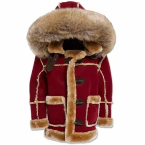 Kids Jordan Craig Denali Shearling Jacket (Burgundy) 91620K