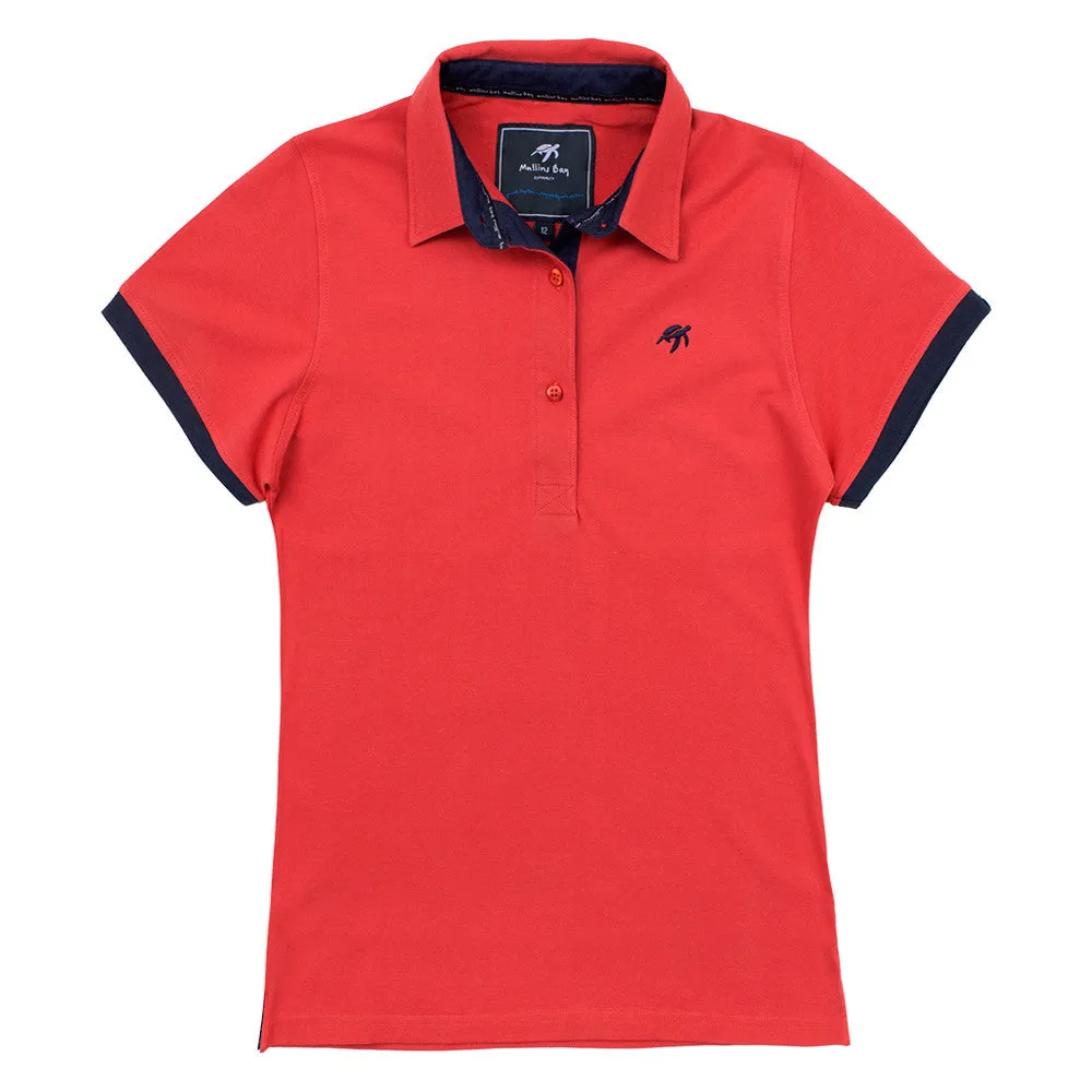 Ladies Mullins Club Polo Shirt - Spicy Red