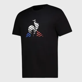 Le Coq Mens Tri Core Graphic Tee SS N2M Black/Multi _ 181564 _ Black