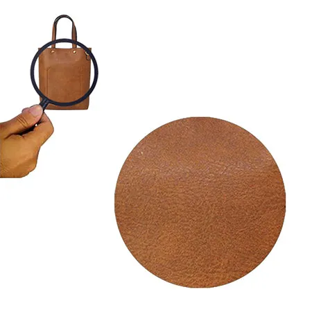 Light Brown Faux Leather NGIL Bucket Handbag