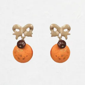 Macaron and Bow Earrings