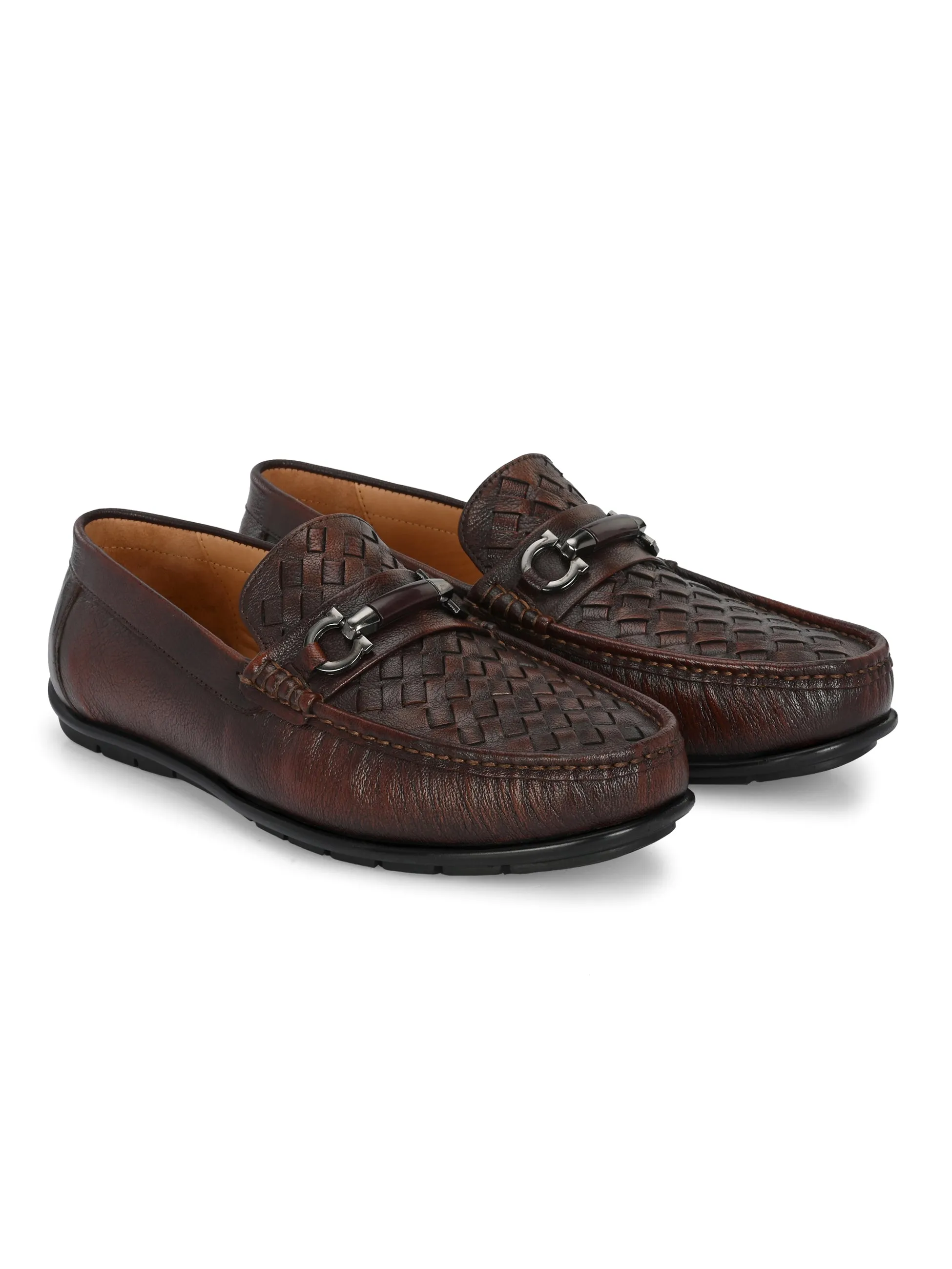 Magnus Cherry Driving Loafers