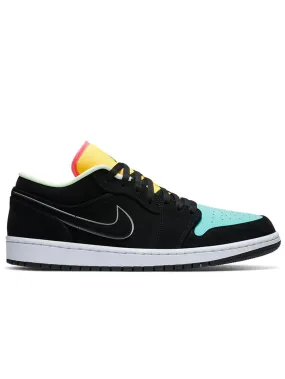 Nike Air Jordan 1 Low Black Aurora Green Laser Orange