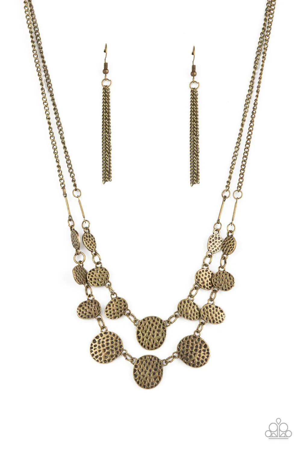 Paparazzi Necklace ~ Pebble Me Pretty - Brass