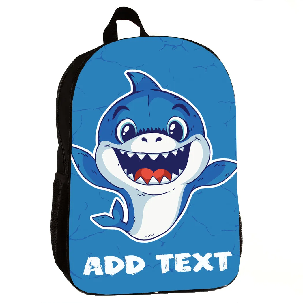 Personalized Full Color Backpacks / Lunch Bag / Duffel Bag - Shark Baby