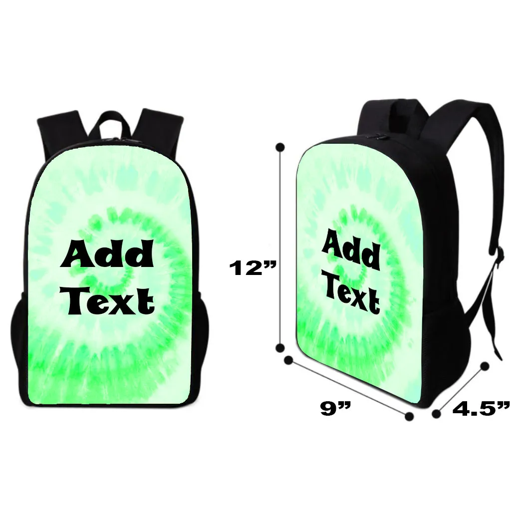 Personalized Tie Dye Backpacks / Lunch Bag / Duffel Bag / Bottle