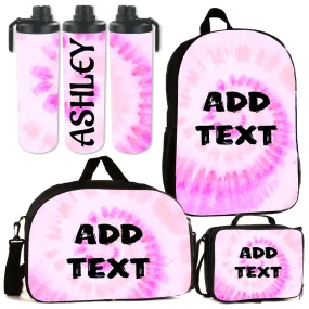 Personalized Tie Dye Backpacks / Lunch Bag / Duffel Bag / Bottle