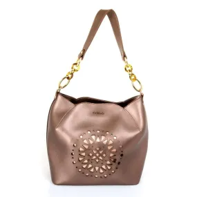 Shiny Copper Shoulder Handbag