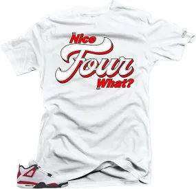 Shirt to Match Jordan 4 Red Cement - Nice Four What