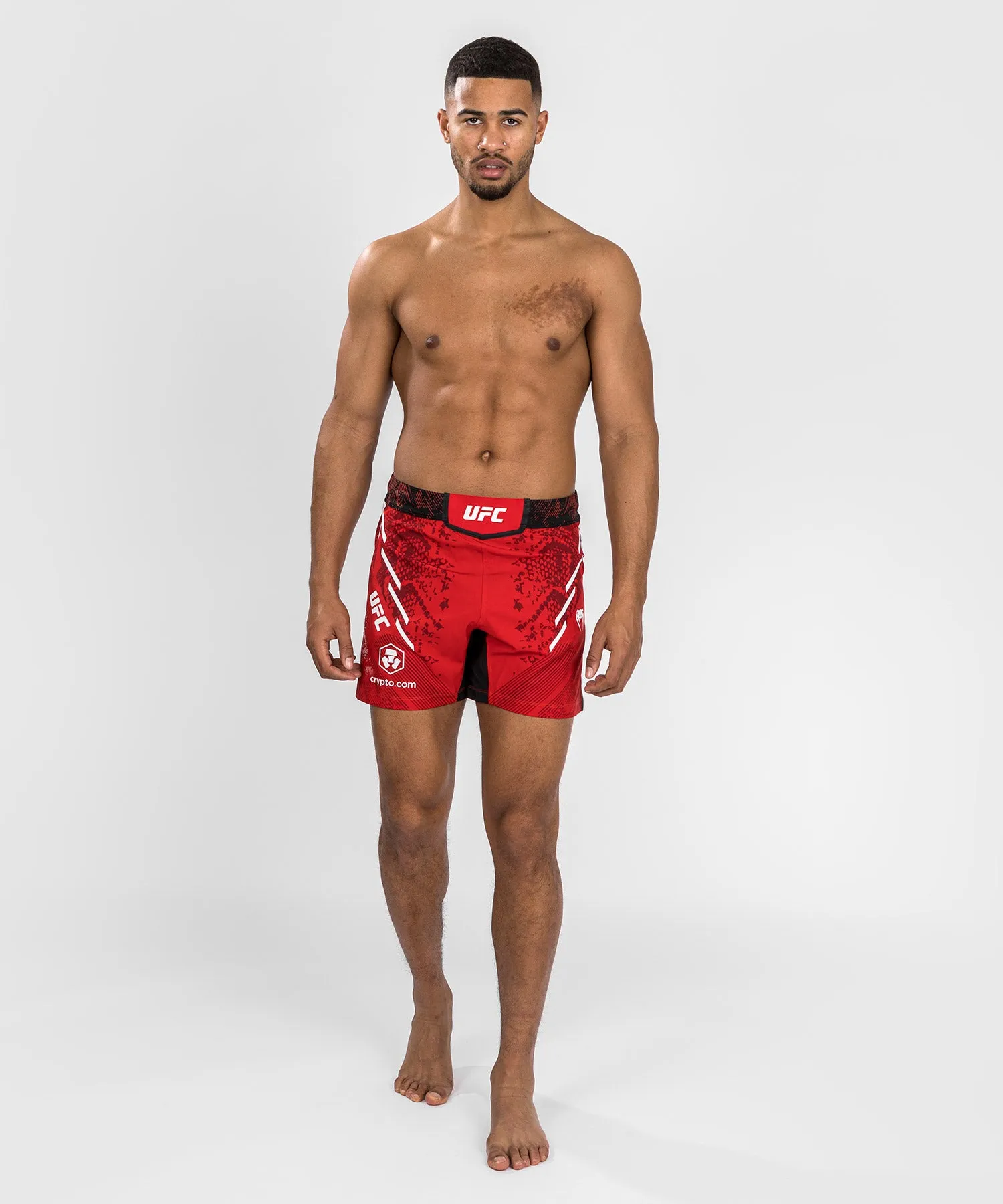 UFC Adrenaline by Venum Authentic Fight Night Men's Fight Short - Short Fit - Red